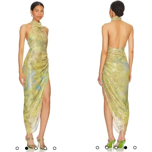 NWT REVOLVE ITMFL In the Mood For Love Marissa Sequin Dress in Lima Green Dresses NWT REVOLVE ITMFL In the Mood For Love Marissa Sequin Dress in Lima Green Dresses